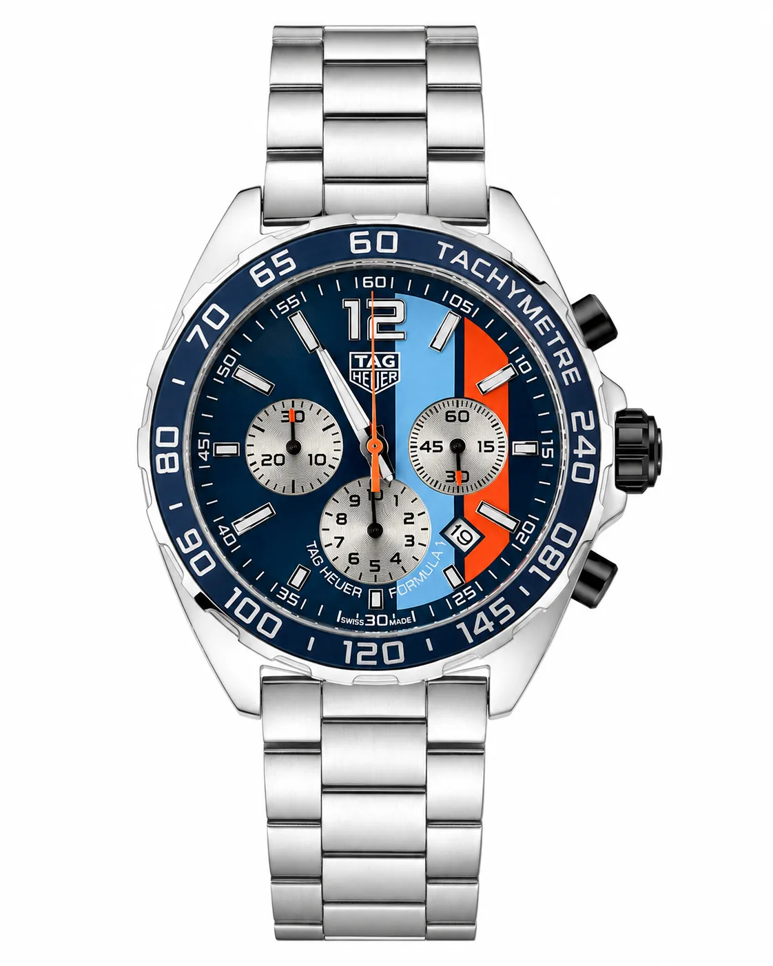 TAG Heuer Formula 1 Chronograph Gulf Edition – Blue & Orange Racing Watch