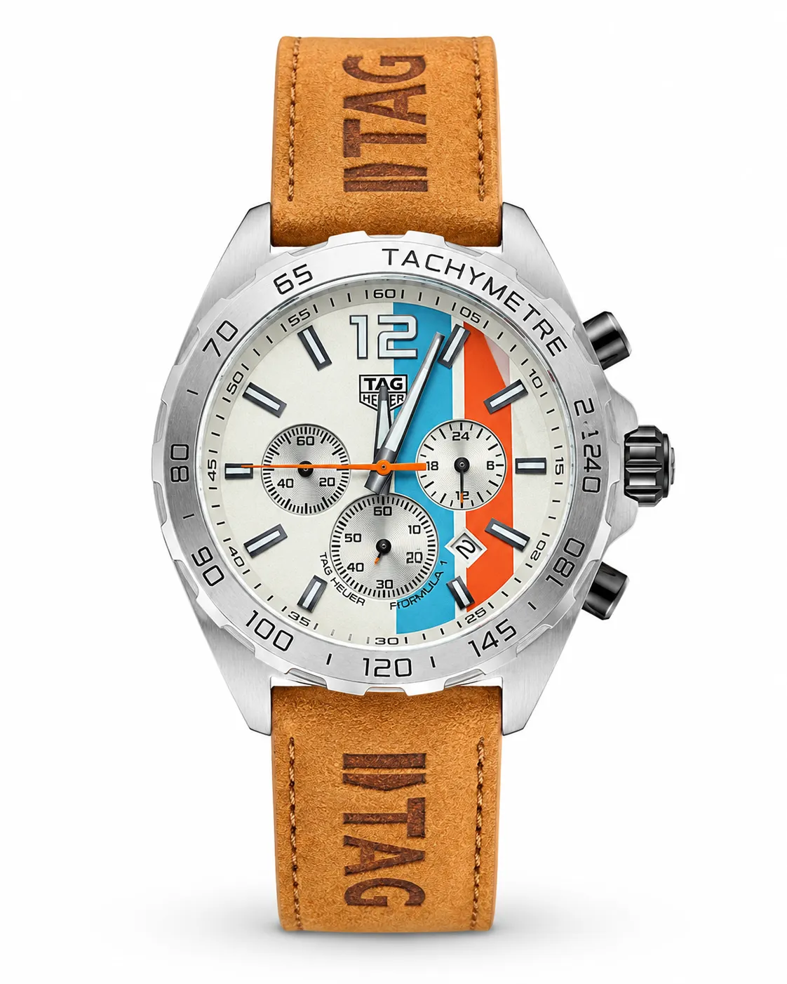 TAG Heuer Formula 1 Chronograph Gulf Edition inspired model.
