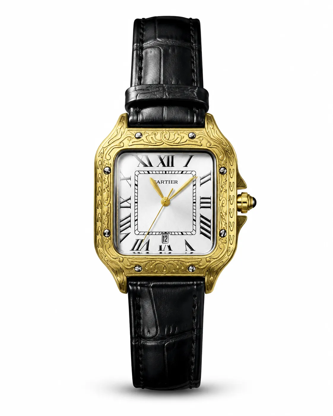 Cartier Santos Ornate Edition Square Dial Watch AA Grade Inspired version