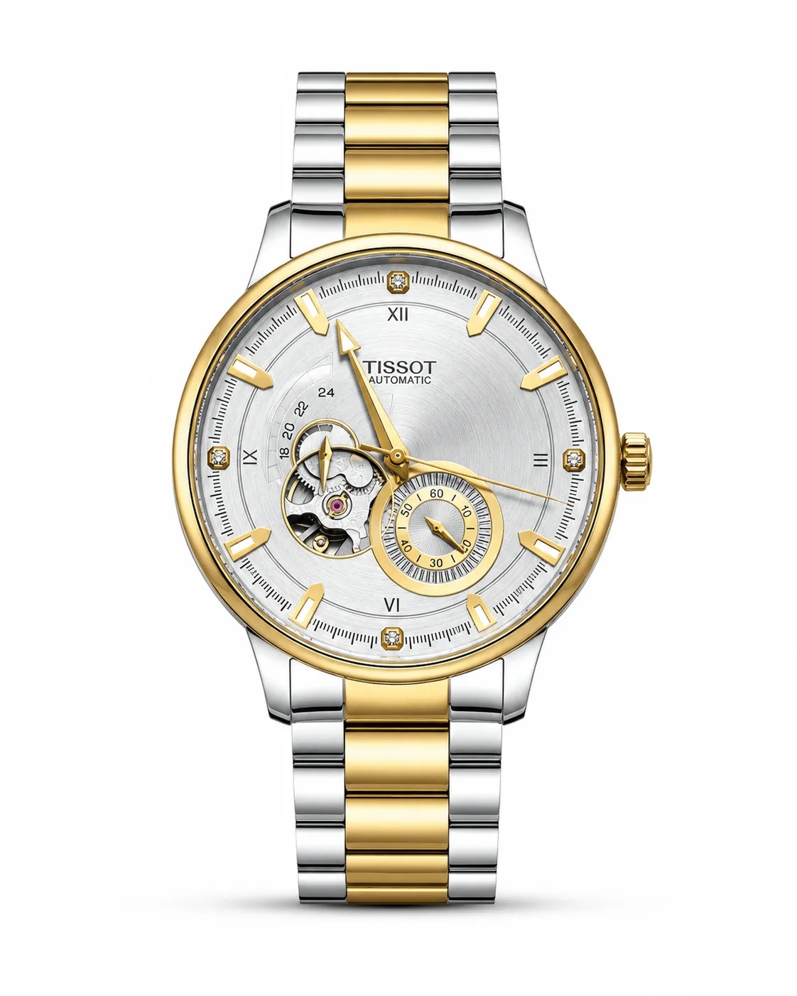 Tissot Automatic Open Heart Skeleton Dial Swiss Style Luxury Watch Semi AAA grade Premium quality