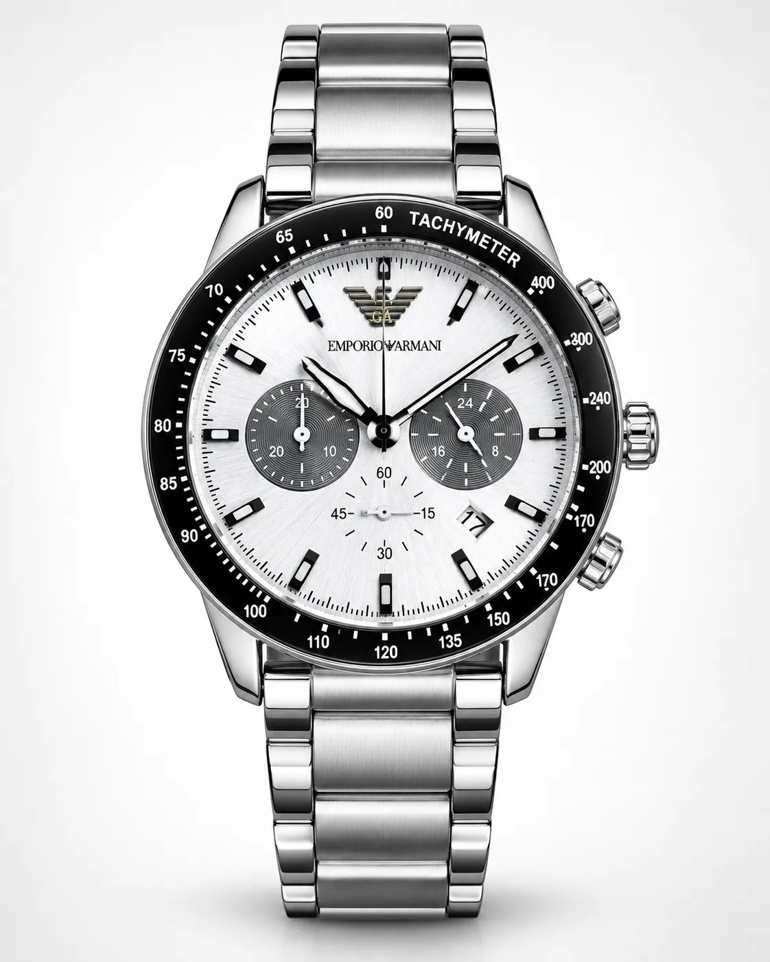 Emporio Armani Inspired Panda Chronograph – Executive Racing Edition