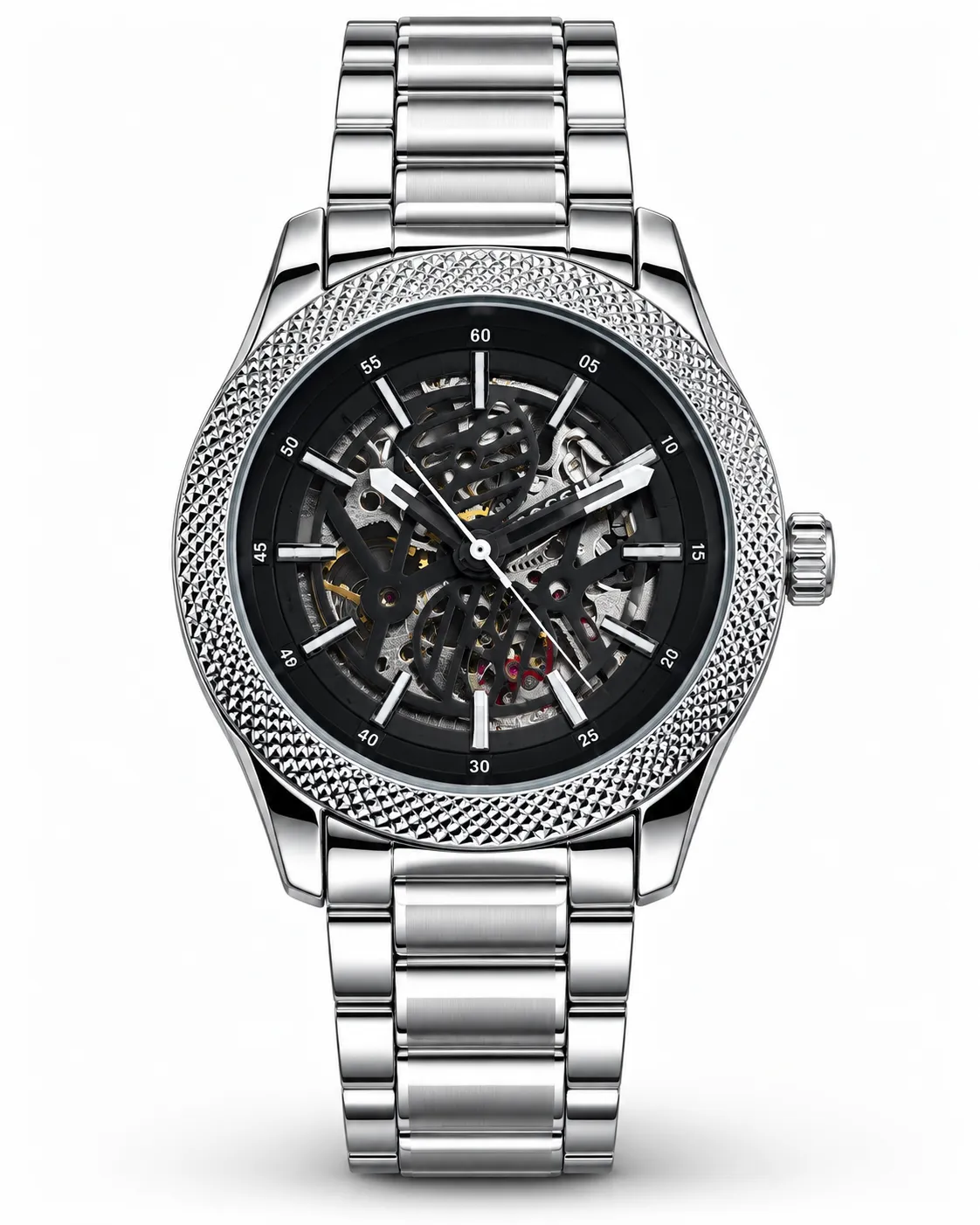 Fossil Inspired Skeleton Automatic Mechanical Watch – Luxury Men’s Timepiece