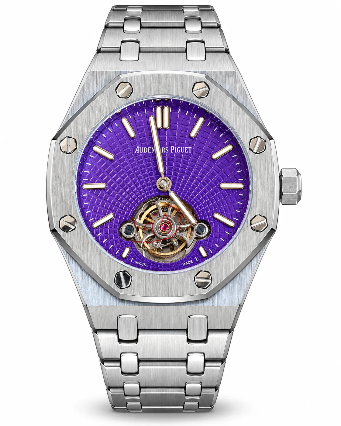 Audemars Piguet Inspired Royal Oak Open Heart Tourbillon Automatic Mechanical Watch